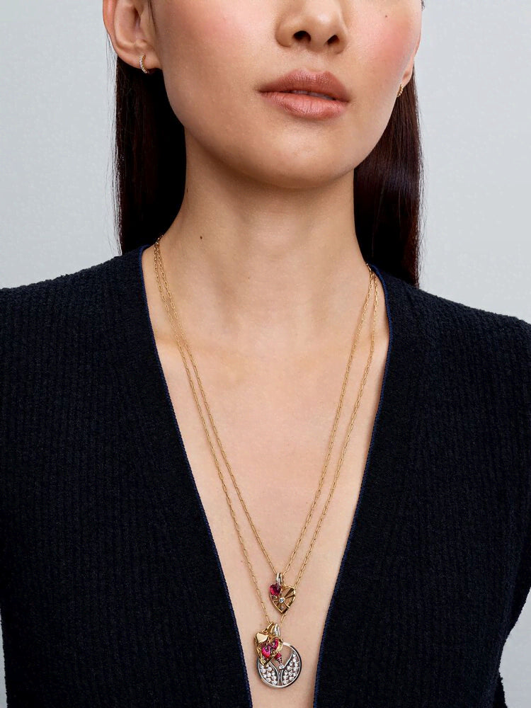 Heart & Rays Medallion Charm