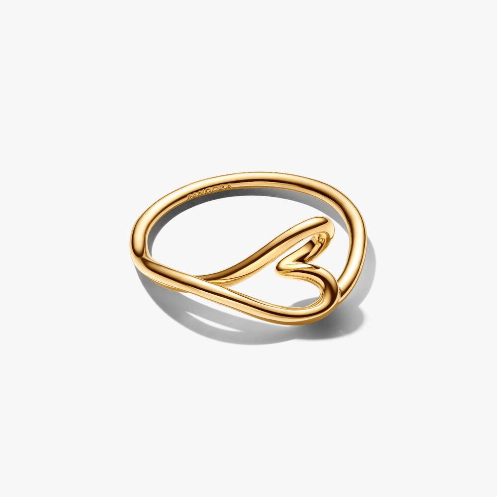 Organically Shaped Heart Small Ring