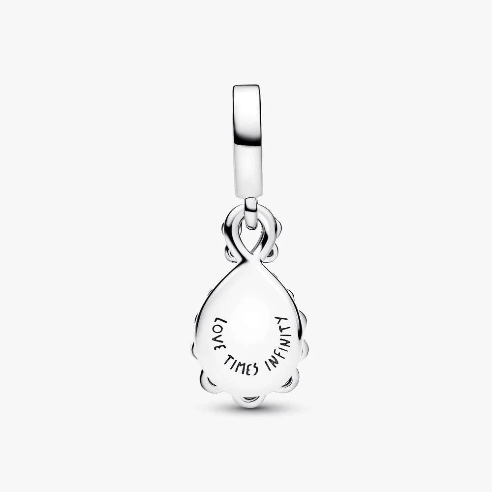 Opalescent Infinity Double Dangle Charm