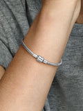 Pandora Moments Barrel Clasp Snake Chain Bracelet