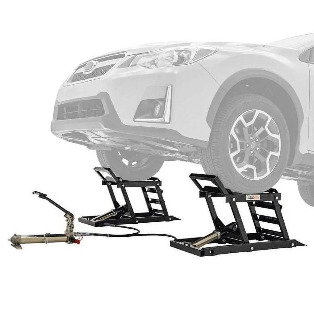 Black Widow Hydraulic Car Lift Ramps - 3,000 lb Per Pair Capacity, 5in to 15in