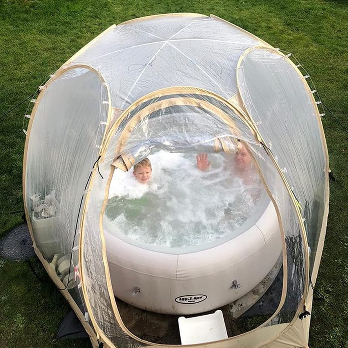 Alvantor Bubble Tent Pop Up Gazebo, 8-10 Person, 3.63.62.4H (m)
