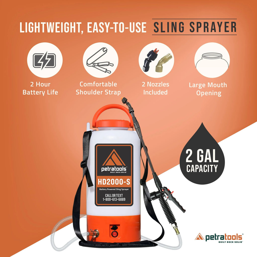 2 Gallon Rechargeable Battery Powered Garden Sprayer