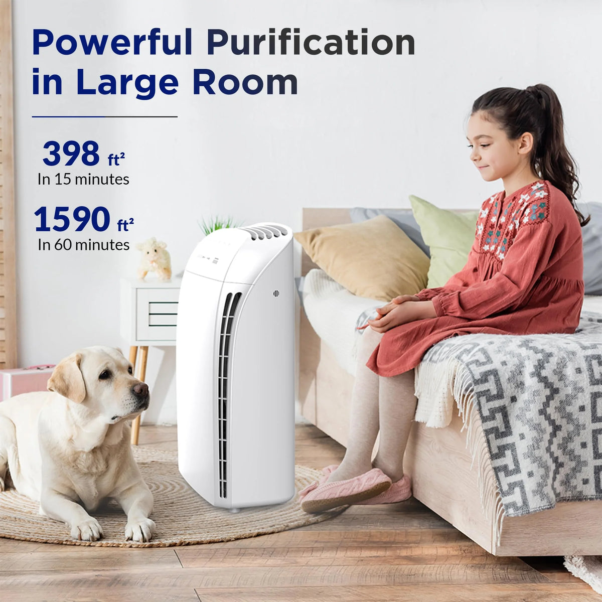 Membrane Solutions Air Purifier For Home, Room Up To 1590 sq ft - MSA3