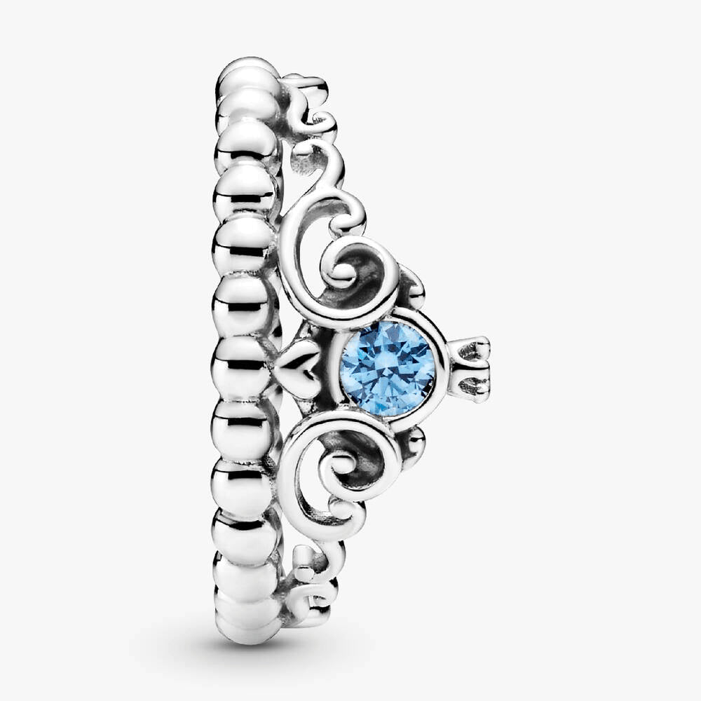 FINAL SALE - Disney Cinderella Blue Tiara Ring