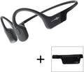 AfterShokz Aeropex Open-Ear Wireless Bone Conduction Headphones With Sport Belt, Cosmic Black - 2.3