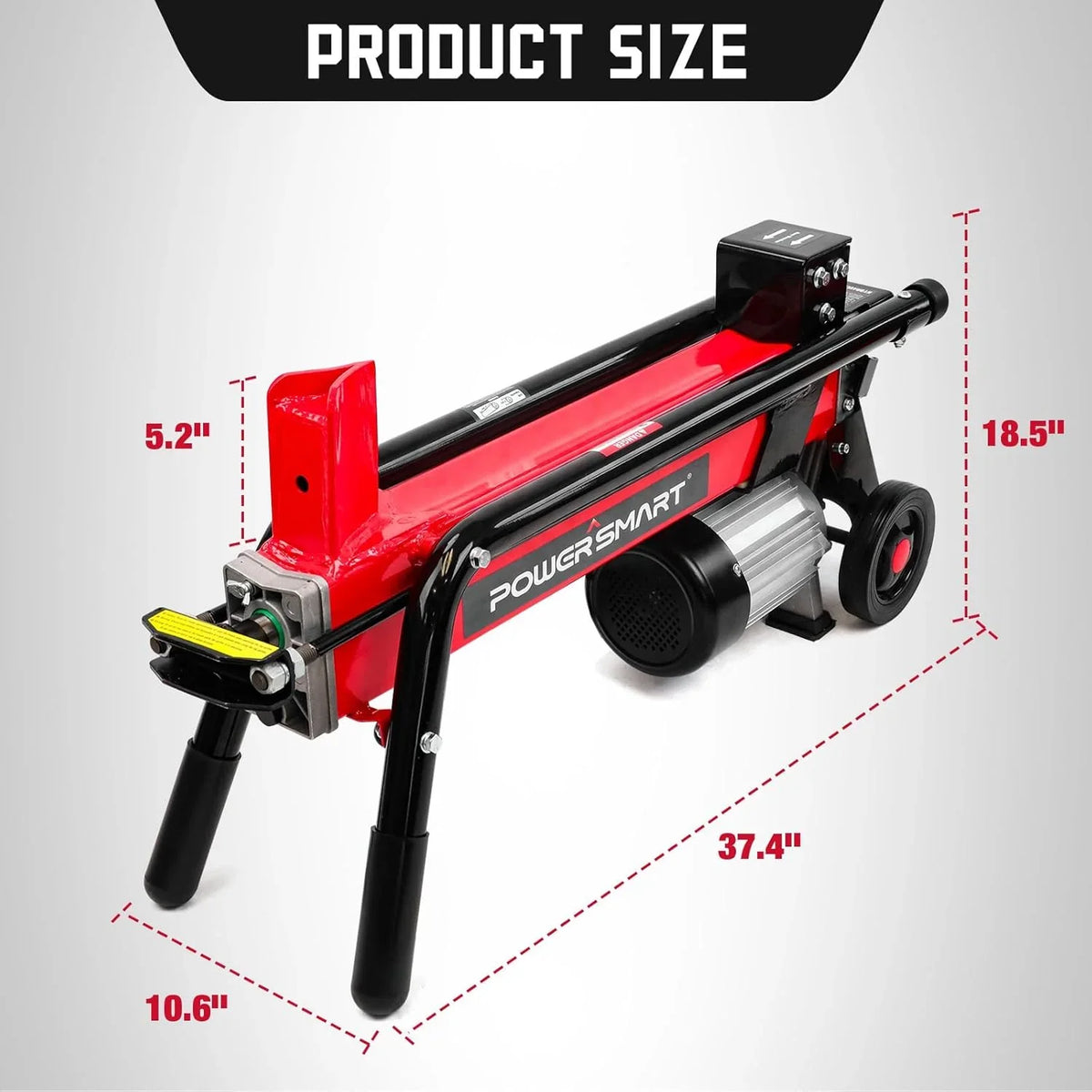 PowerSmart Electric Hydraulic Log Splitter 7-Ton, 15 Amp - DB6407