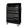 41-Inch 16-Drawer Rolling Tool Chest And Cabinet Combo, Gloss Black