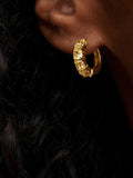 Yellow Hoop Earrings