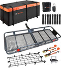 MeeFar Roof Cargo Basket 51 x 36 x 5 in with Waterproof Bag - MF-BSK-AND-BAG