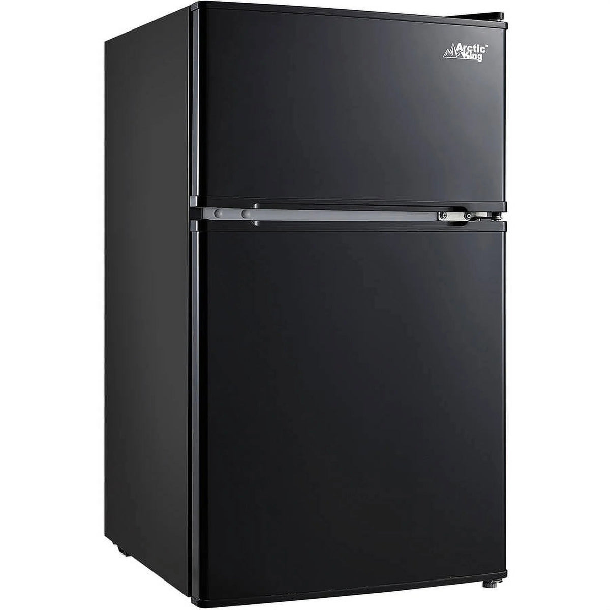 Arctic King Two-Door Mini Fridge With Freezer, 3.2 Cu ft, 18.5 in x 19.4 in x 33.3 in, Stainless Steel - E-Star