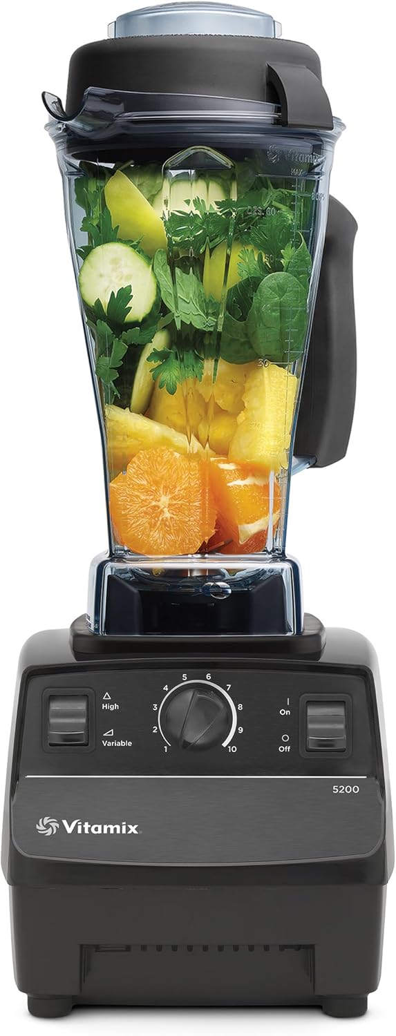 Blender With 64-Oz. Container, 2 HP Motor, Self-Cleaning, Black