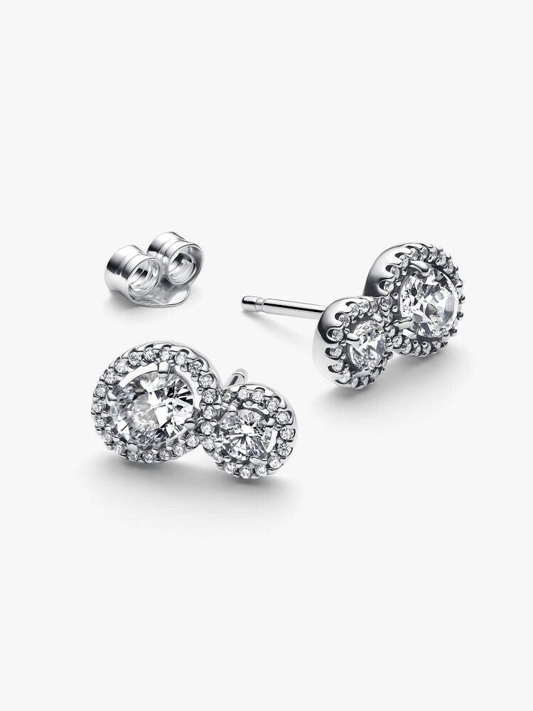 Embracing Halo Stud Earrings