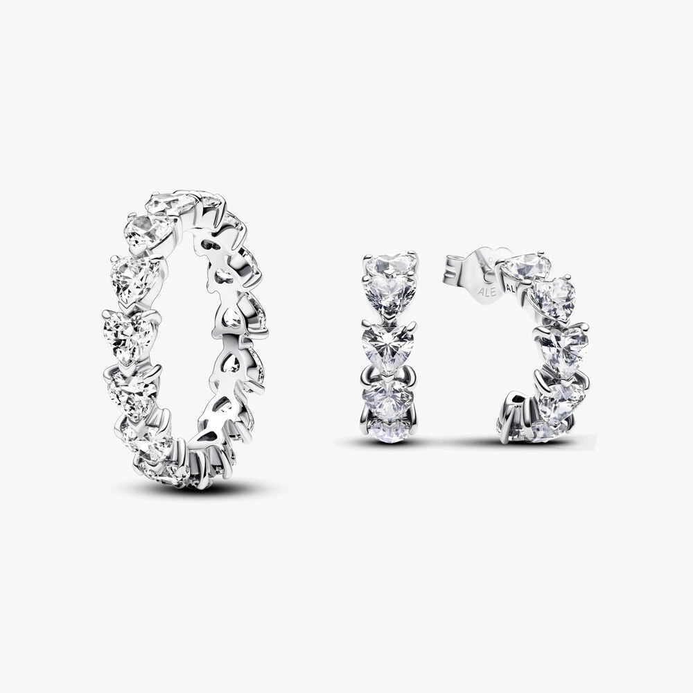 The Path of Love Ring and Earring Set
