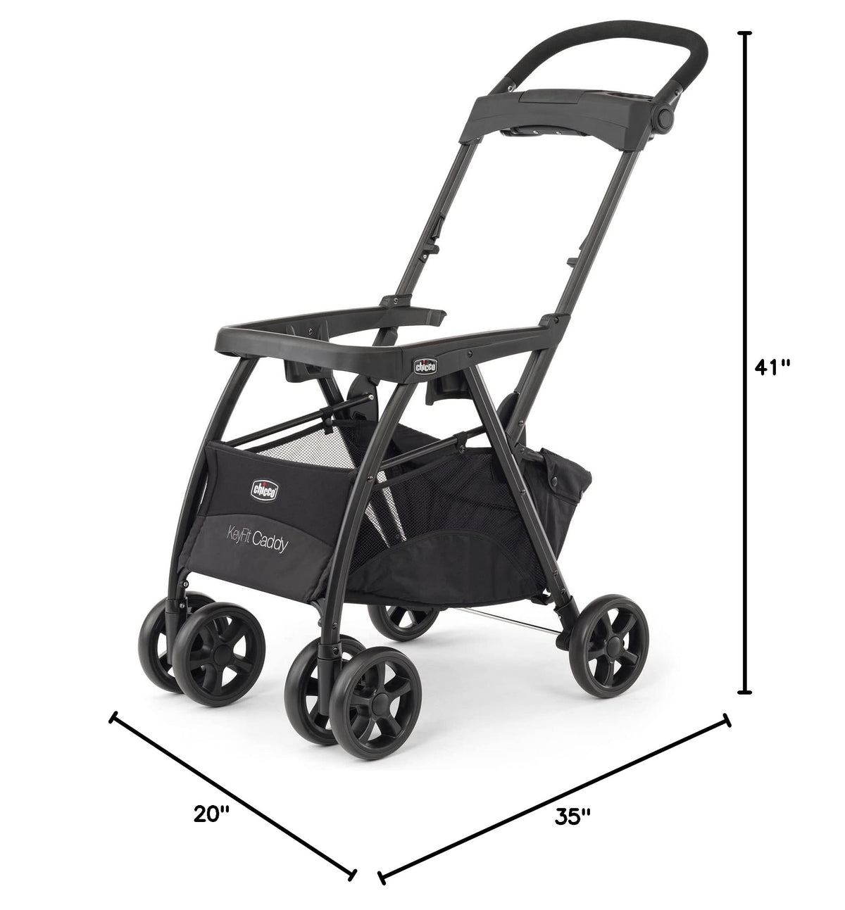 Lightweight Infant Car Seat Caddy Frame Stroller - Easy Fold Design