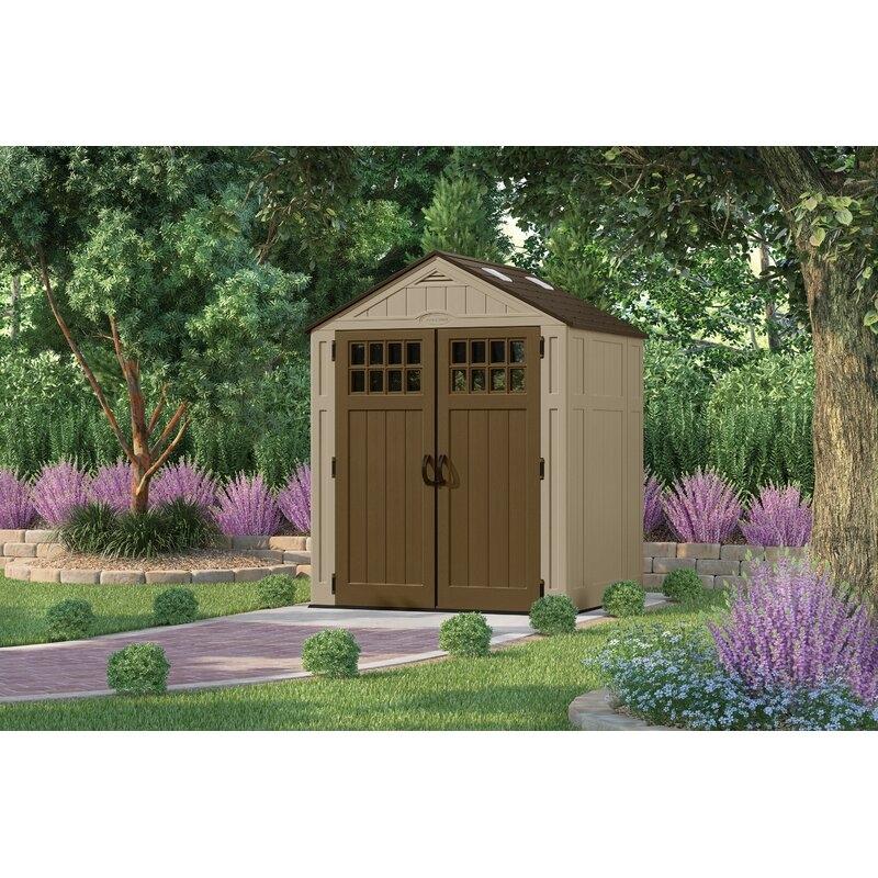 Suncast Resin Storage Shed 6 ft. 3 in. W x 5 ft. 6 in. D - BMS6510D