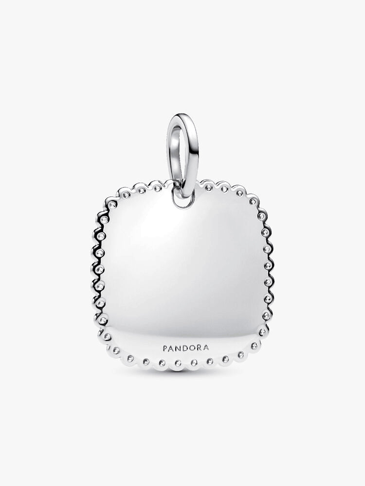 Engravable Square Tag Pendant