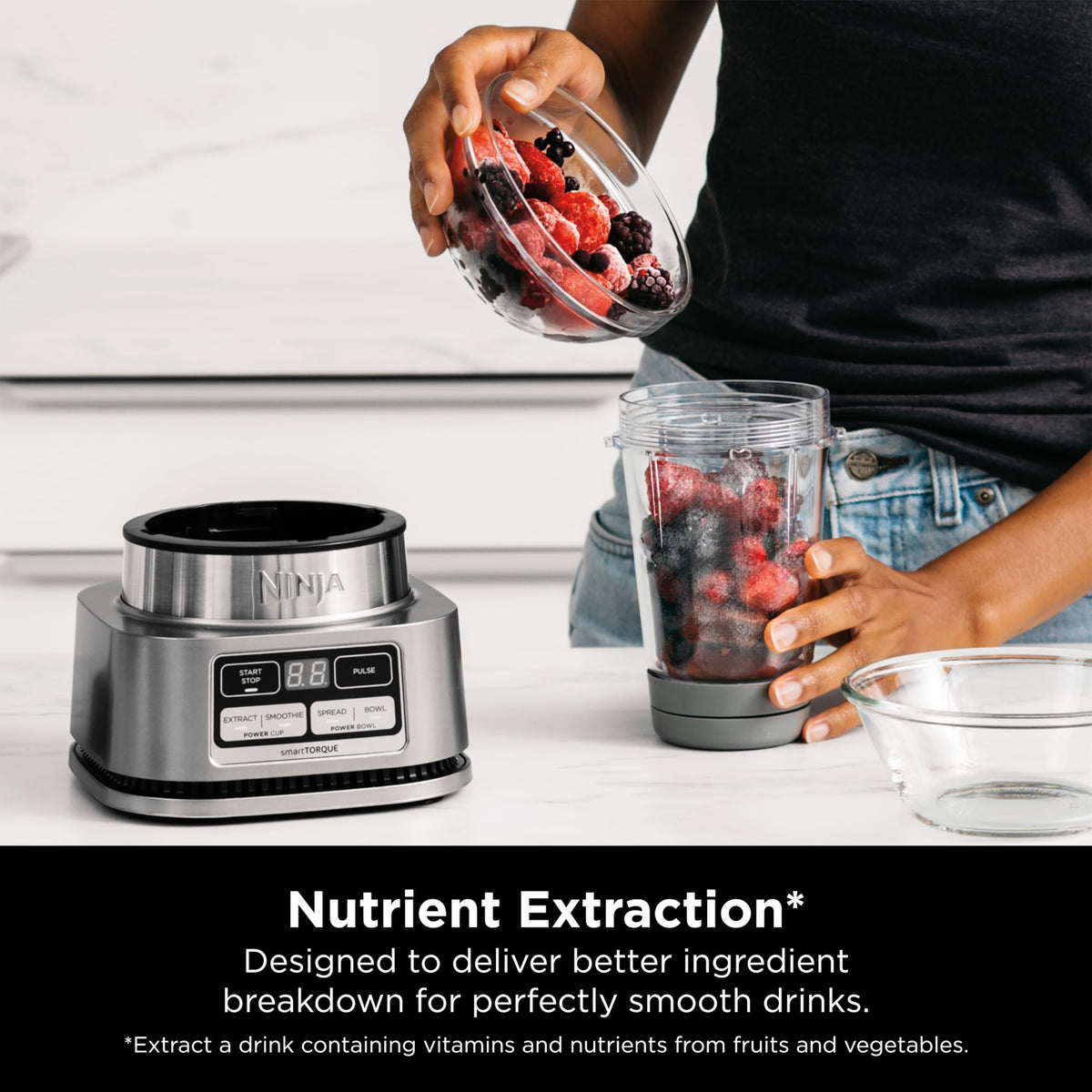 Ninja Smoothie Bowl Maker And Nutrient Extraction Blender, 14 oz And 24 oz, Stainless - SS101
