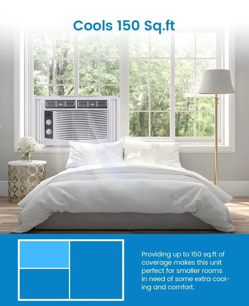 Garvee 5000 BTU Window Air Conditioner, White