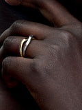 Two-tone Entwined Bands Ring