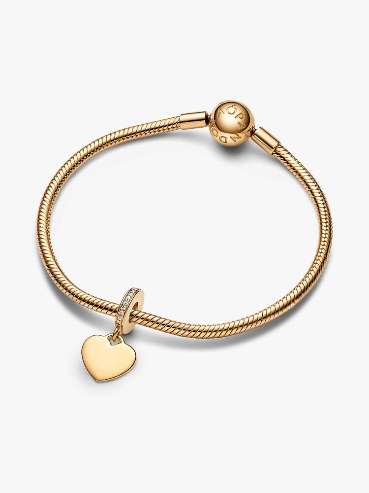 Engravable Heart Tag Dangle Charm