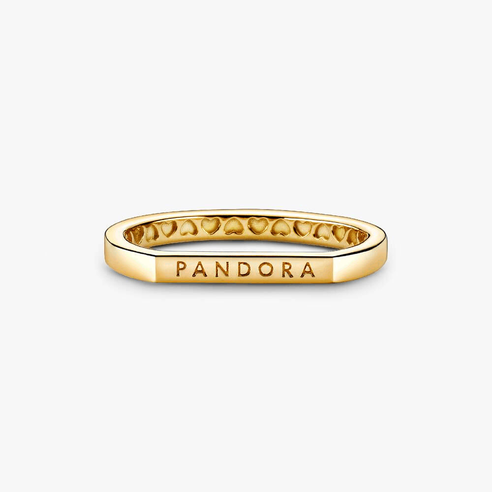 FINAL SALE - Logo Bar Stacking Ring
