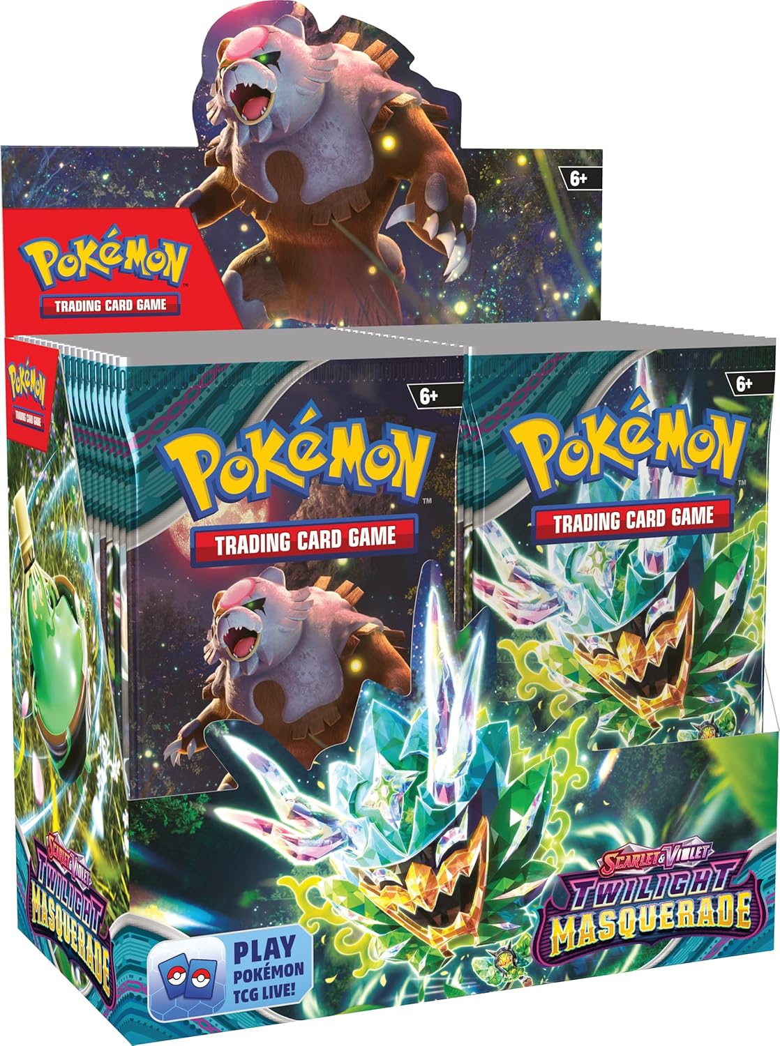 Pokemon TCG Scarlet & Violet Twilight Masquerade Booster Box - 36 Packs, New PokÃ©mon ex & ACE SPEC Cards