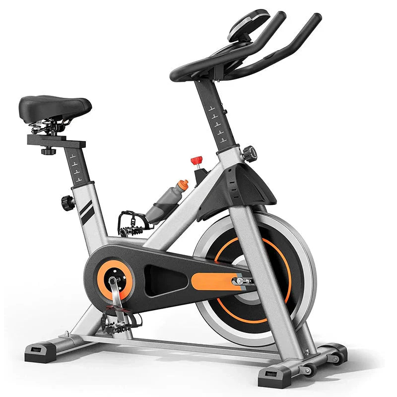 Indoor Cycling Bike With Tablet Mount And Seat Cushion - 2023 Version
