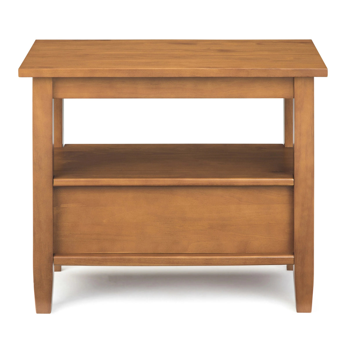 Solid Wood Narrow Side Table, 14 in Wide, 24 in D x 14 in W x 20 in H