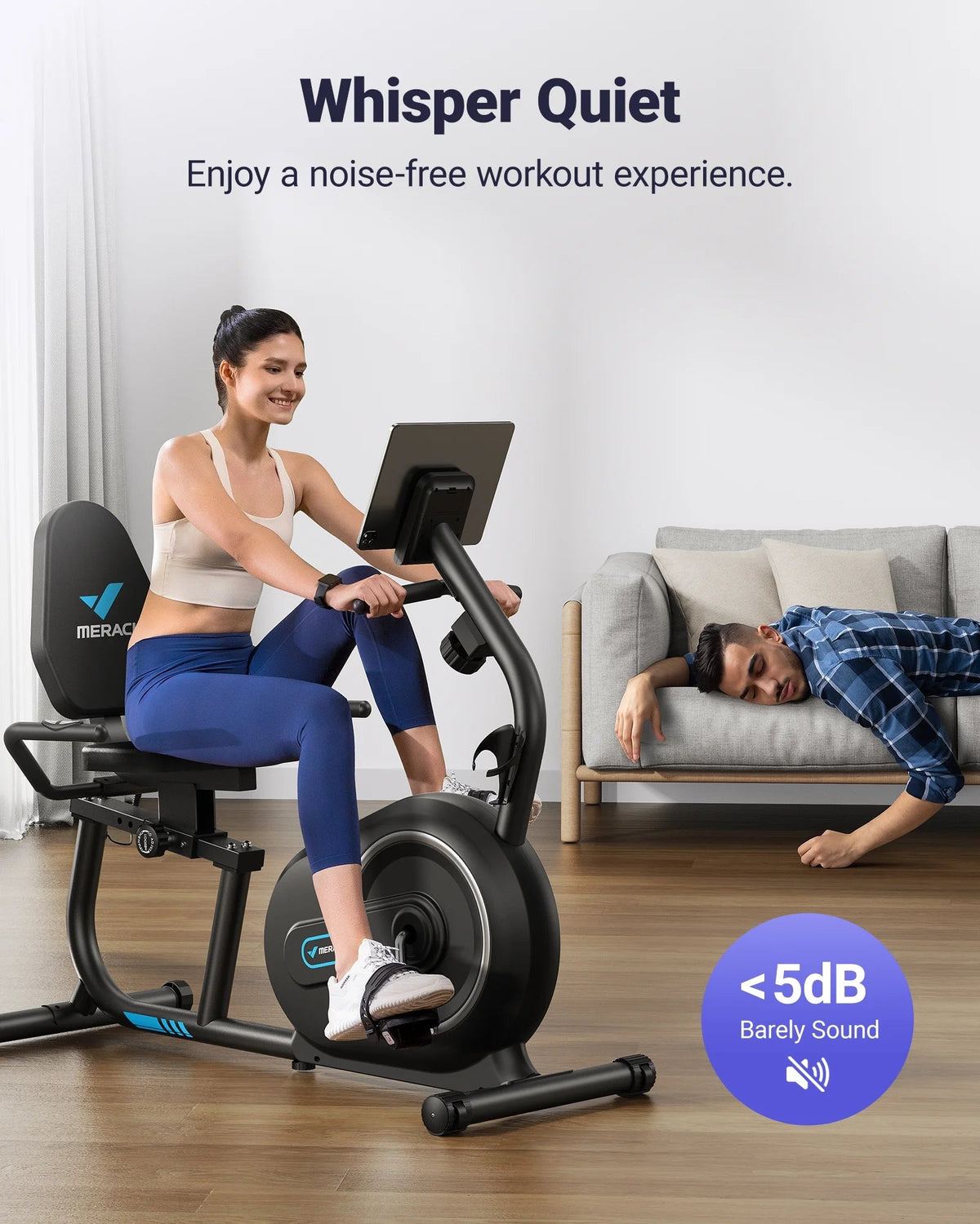 MERACH Recumbent Exercise Bike - S08 / S23