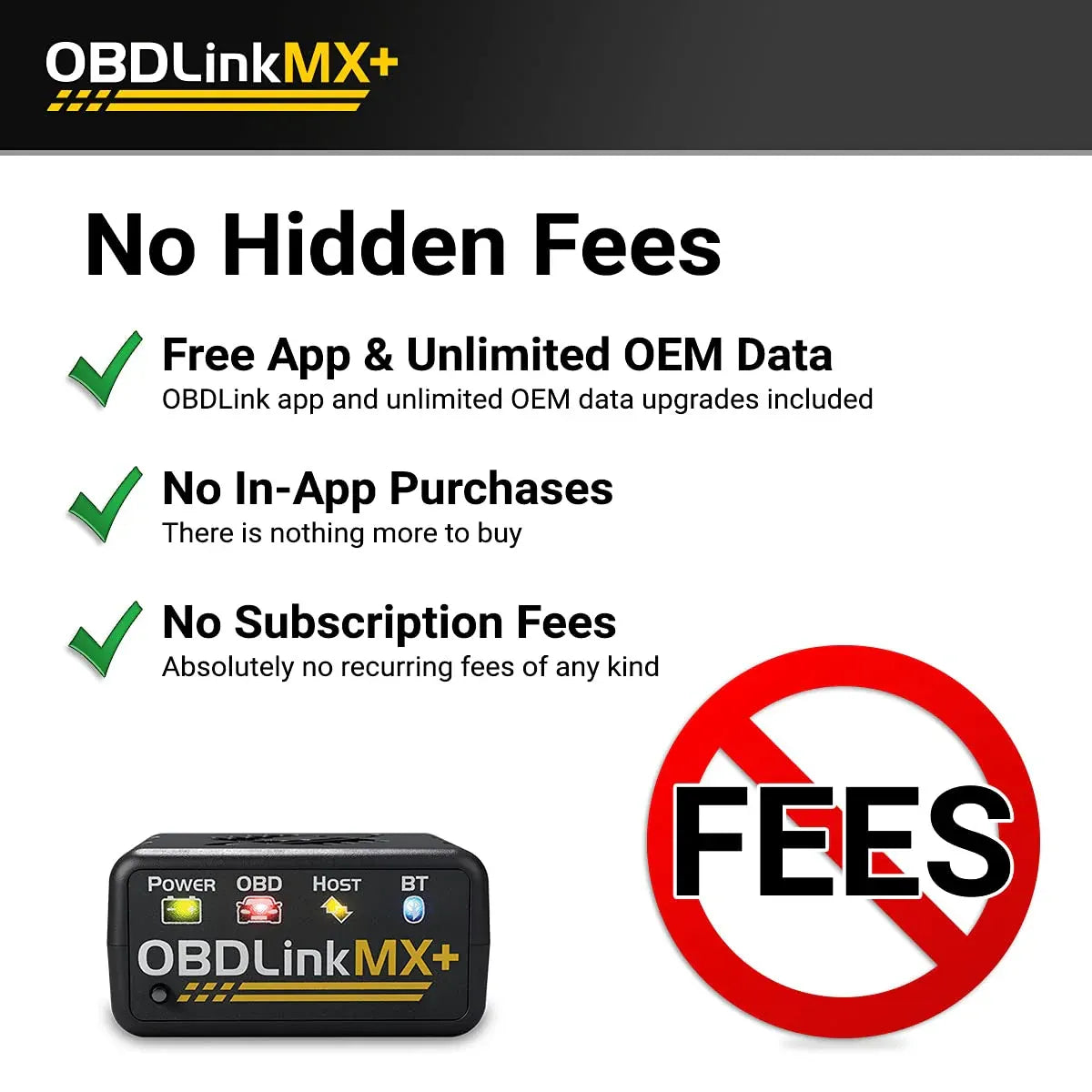 OBDLink Bluetooth OBD Scanner For iPhone, Android, And Windows - MX+