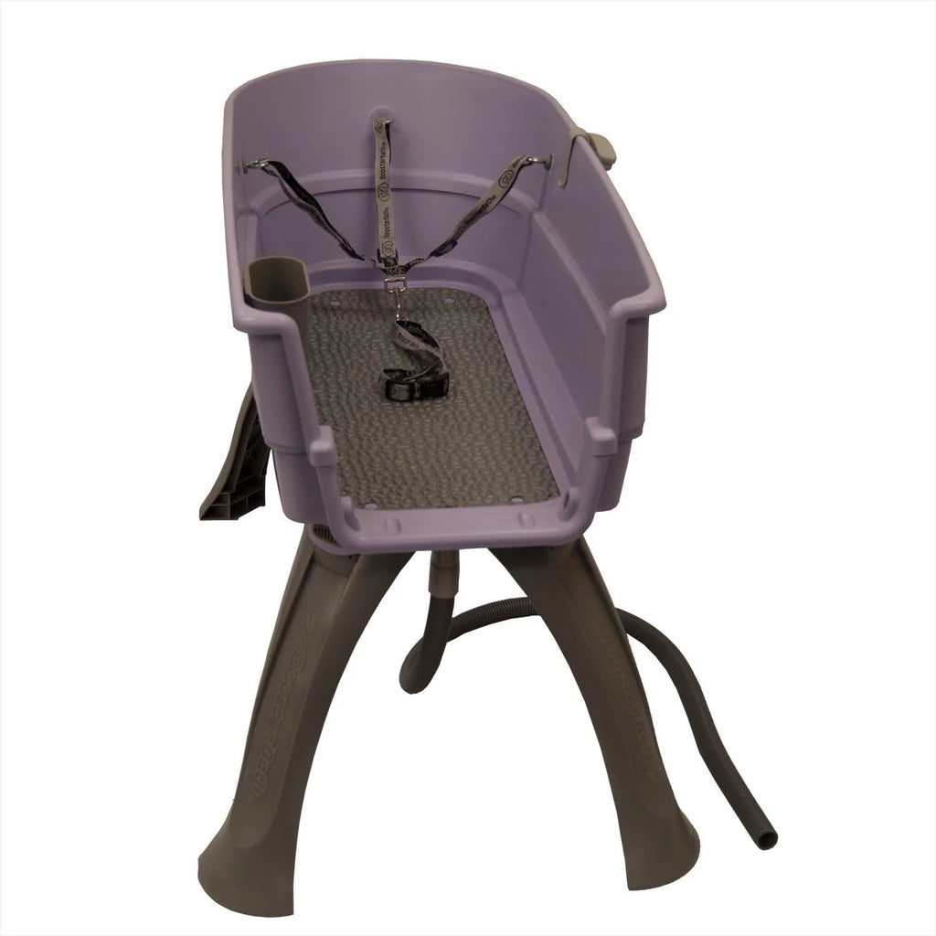 Booster Bath Large Elevated Pet Bathing Tub With Teal Steps Combo - 45 in x 21.25 in x 15 in