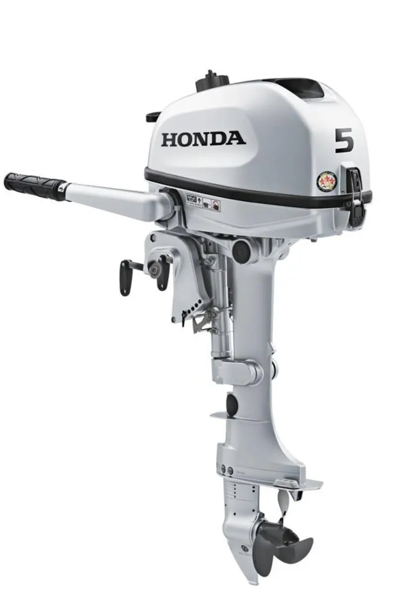 Honda Marine 5HP Outboard Motor With Tiller Handle, 20 in Shaft - BF5DHLHNA