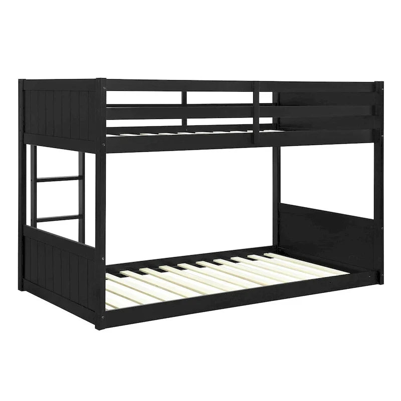 Delphia Twin Over Twin Low Profile Bunk Bed - 77.33 L x 42.25 D x 51.5 H