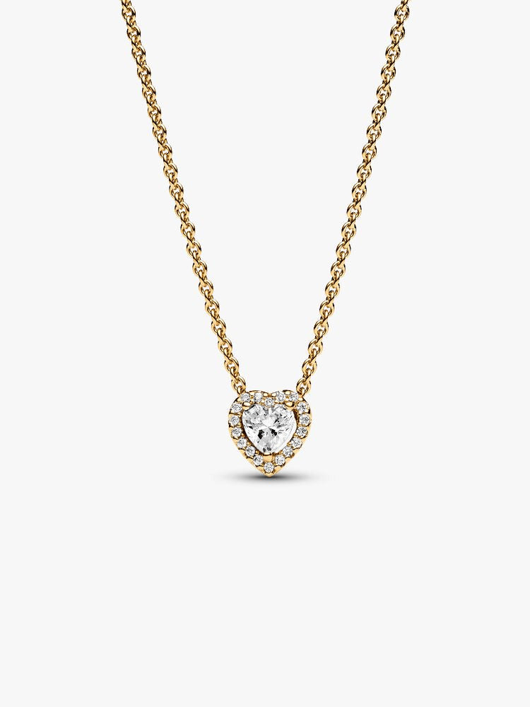 Sparkling Heart Collier Necklace