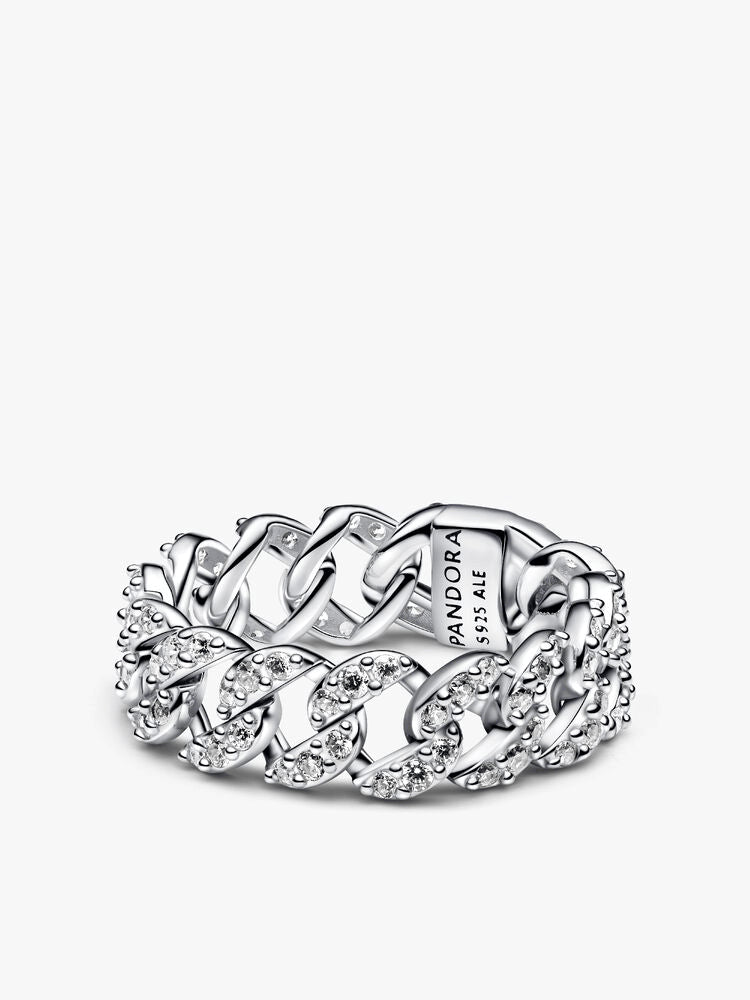 Pavé Cuban Chain Ring