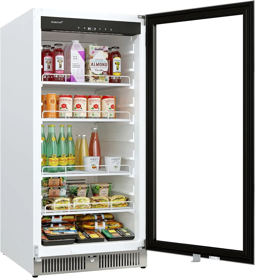 EdgeStar Commercial Beverage Merchandiser, 10.1 Cu. Ft., 22 in Wide, Stainless Steel - VBM101