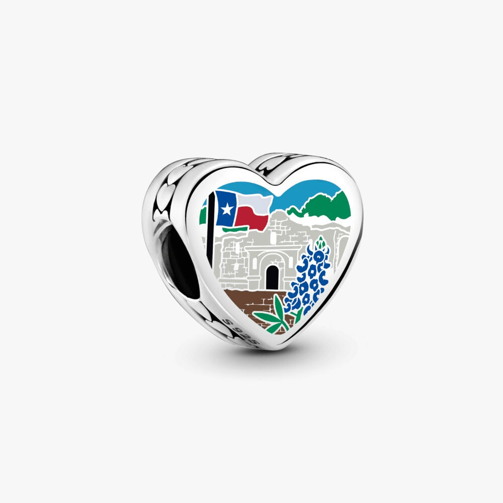 Texas Blue Bonnet Flag Charm