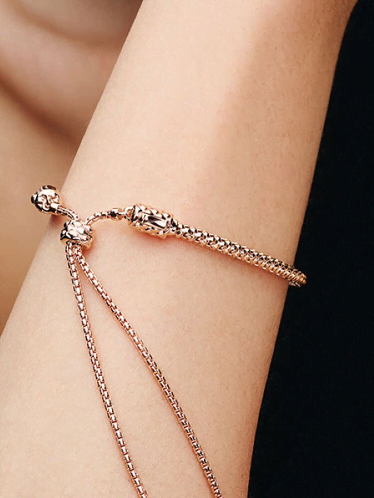 Studded Chain Slider Bracelet
