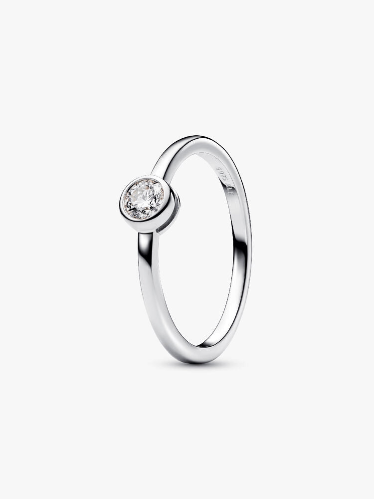 Pandora Era Bezel Sterling Silver Lab-grown Diamond Ring