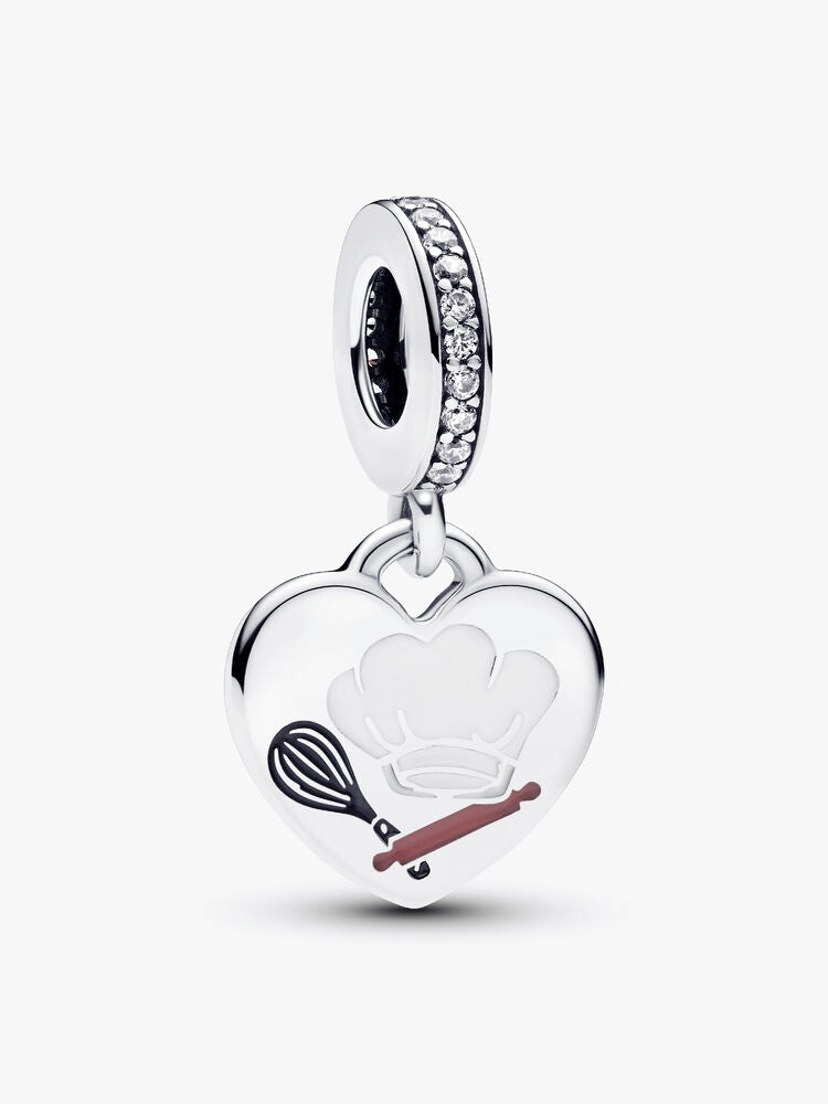 Engravable Baking Tools Heart Dangle Charm