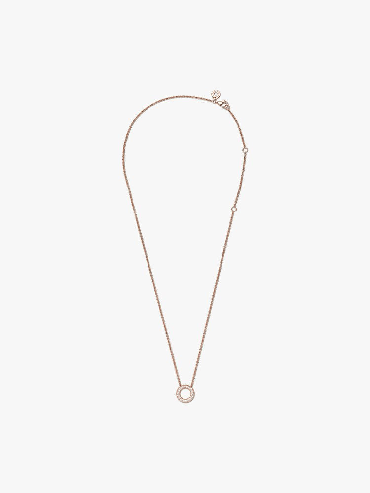 Pandora Logo Pavé Circle Collier Necklace