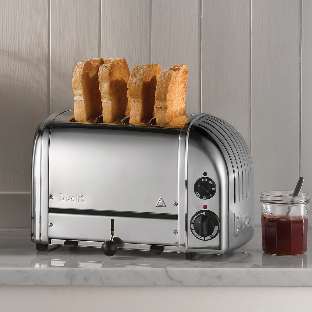 Dualit Classic 4-Slice Toaster, Stainless Steel - NewGen