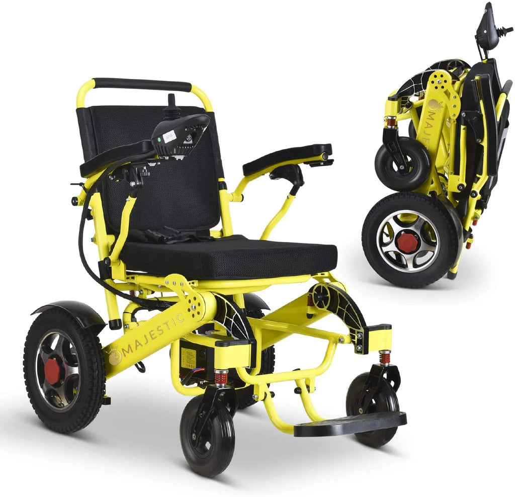 Comfy Go Folding Electric Power Wheelchair, 17.5 Seat Width