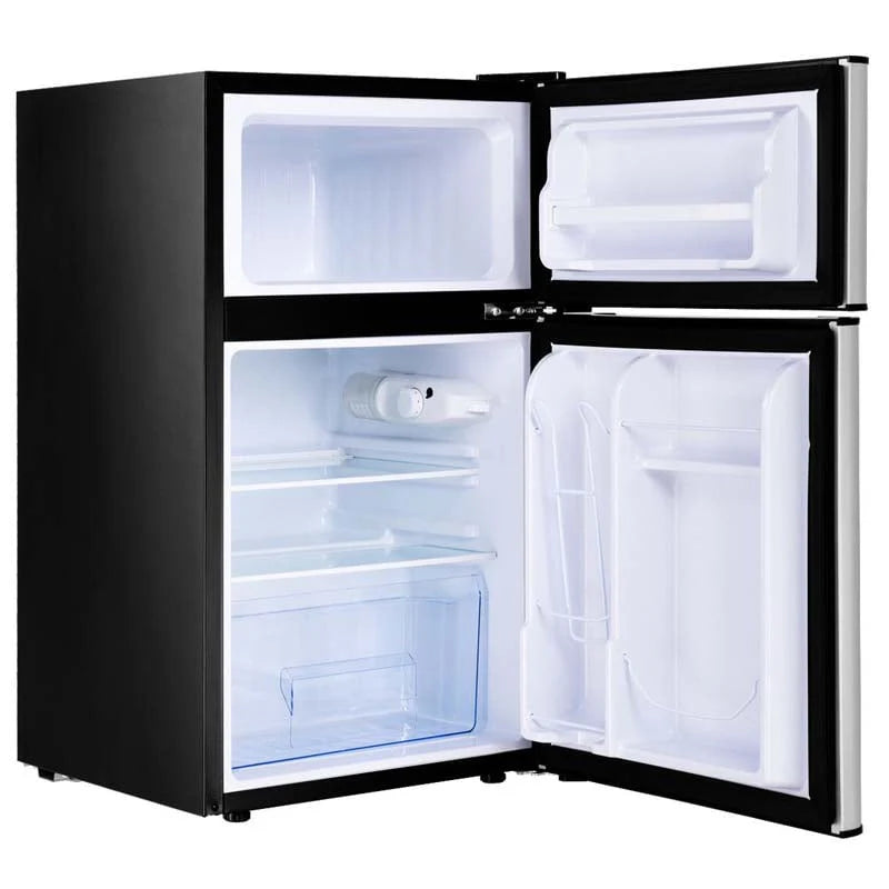 3.2 Cu. Ft. 2-Door Compact Refrigerator With Freezer - Black, Gray Or White