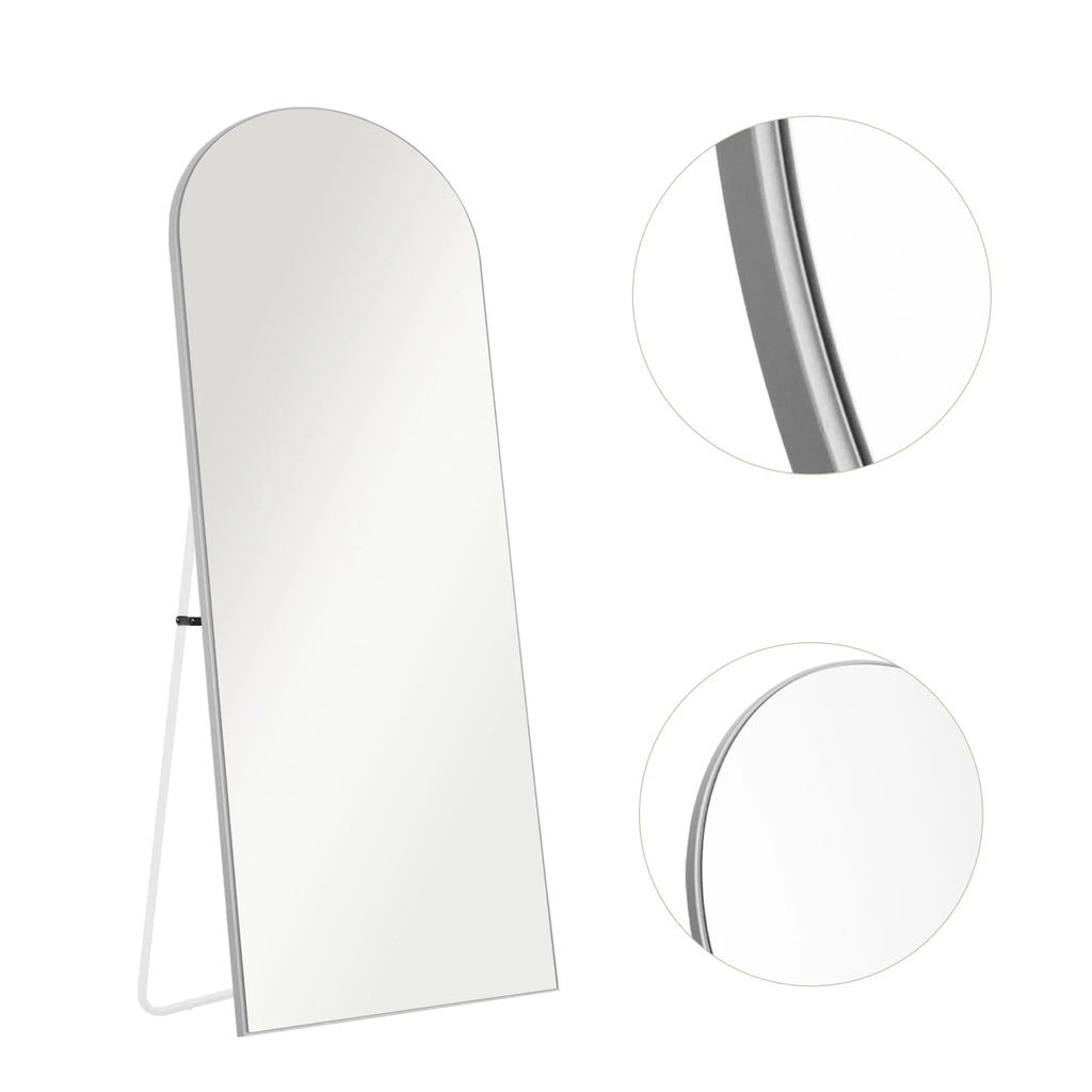 Arched Full-Length Floor Mirror - Standing And Wall-Mounted