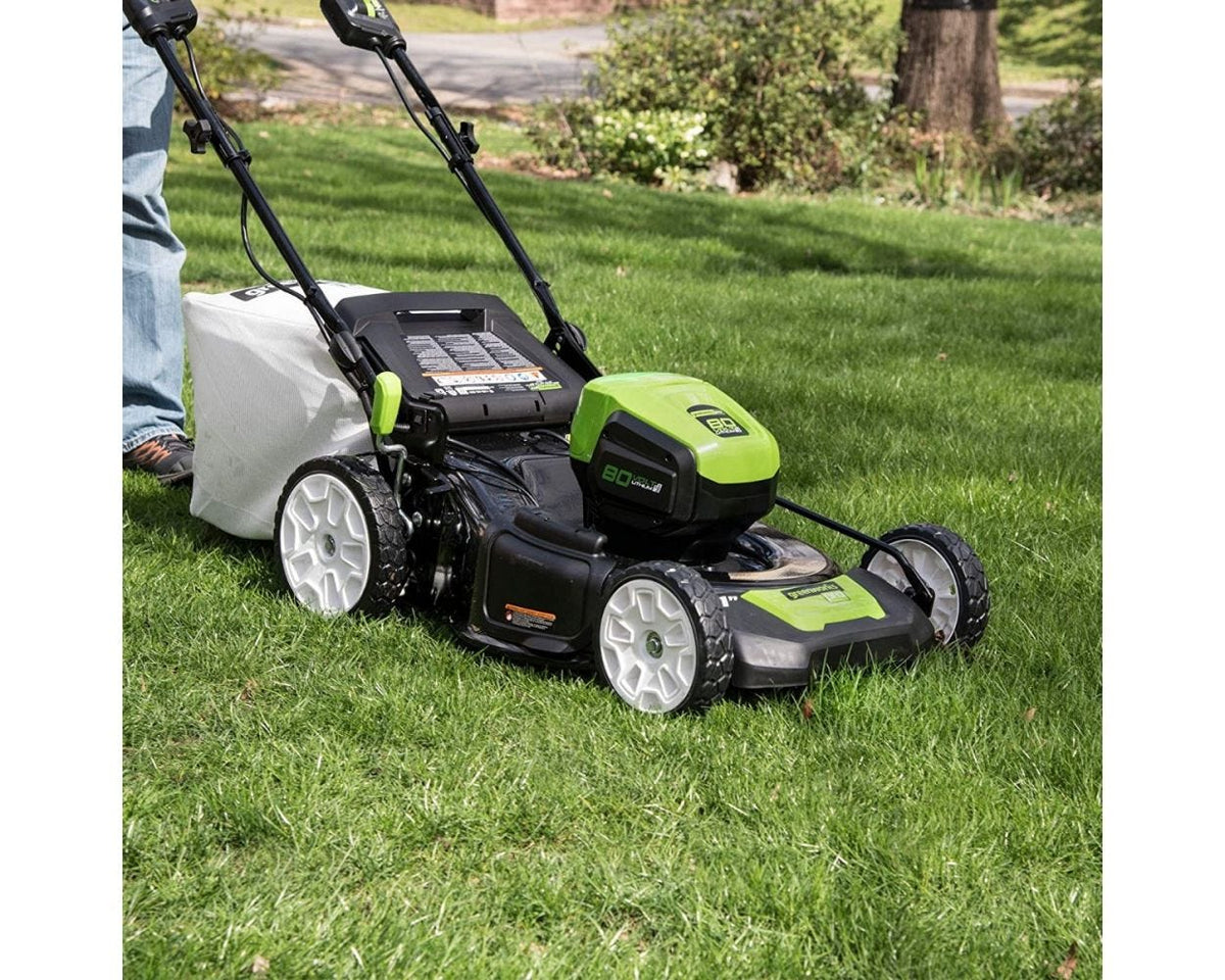 80V Cordless 21-Inch Self-Propelled Brushless Lawn Mower