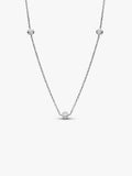 Pandora Era Bezel Sterling Silver Lab-grown Diamond Station Necklace