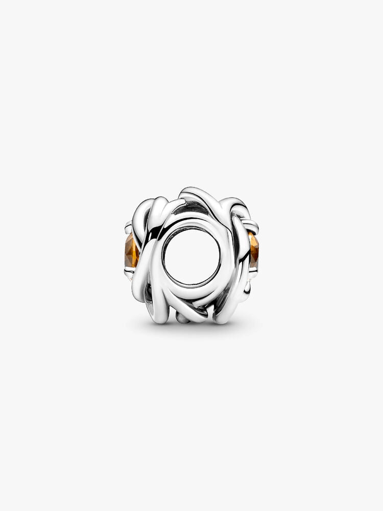 November Honey Eternity Circle Charm