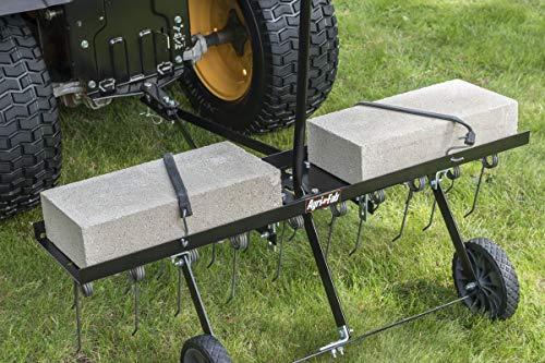 Agri-Fab 48-Inch Tine Tow Dethatcher, Black - 45-0295